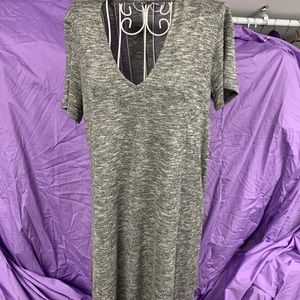 NWT Love, Fire Heather grey short sleeve dress/long tunic size medium.